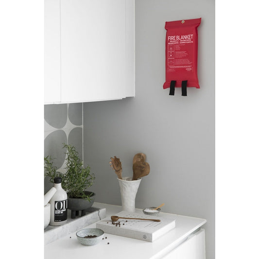 Brandfilt 120x120cm röd