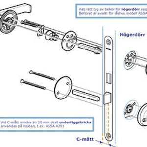 Toalettbehör 9565T höger nickel