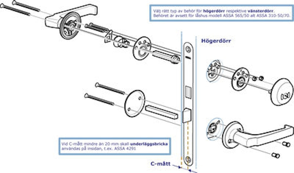 ASSA ABLOY Toalettbehör 9565T vänster nickel