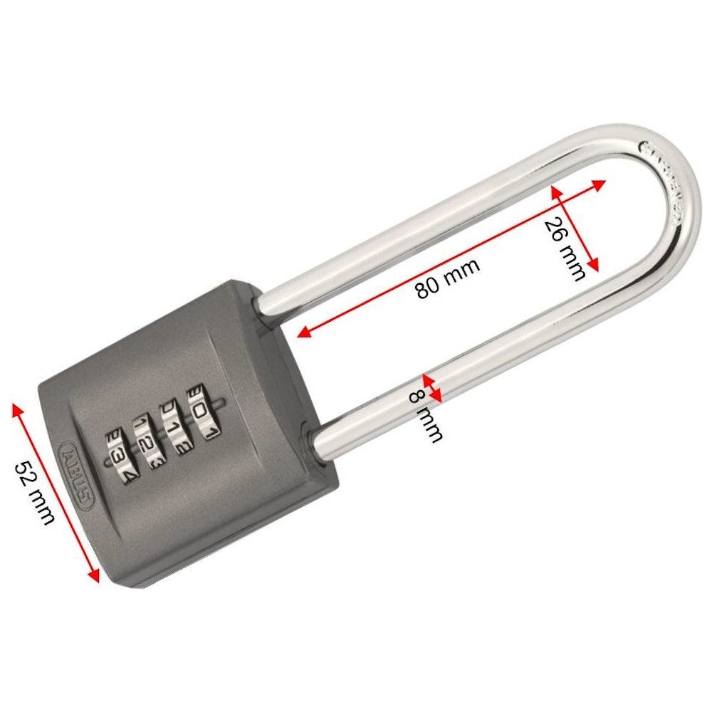 ABUS - Hänglås 158/50HB80 komb