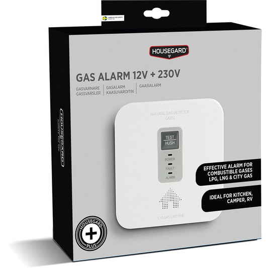 Gasvarnare GA102 12V+230V