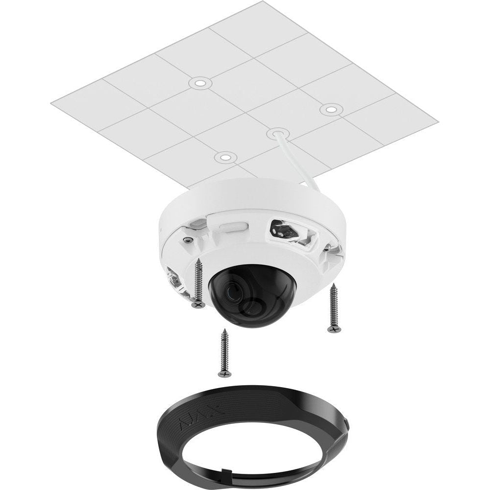Ajax 8MP AI Mini dome 2,8mm Vit