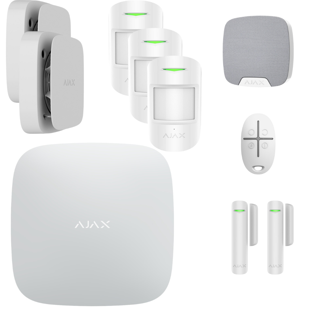 Larmpaket Basic Mellan Vit 10-delar (LAN)