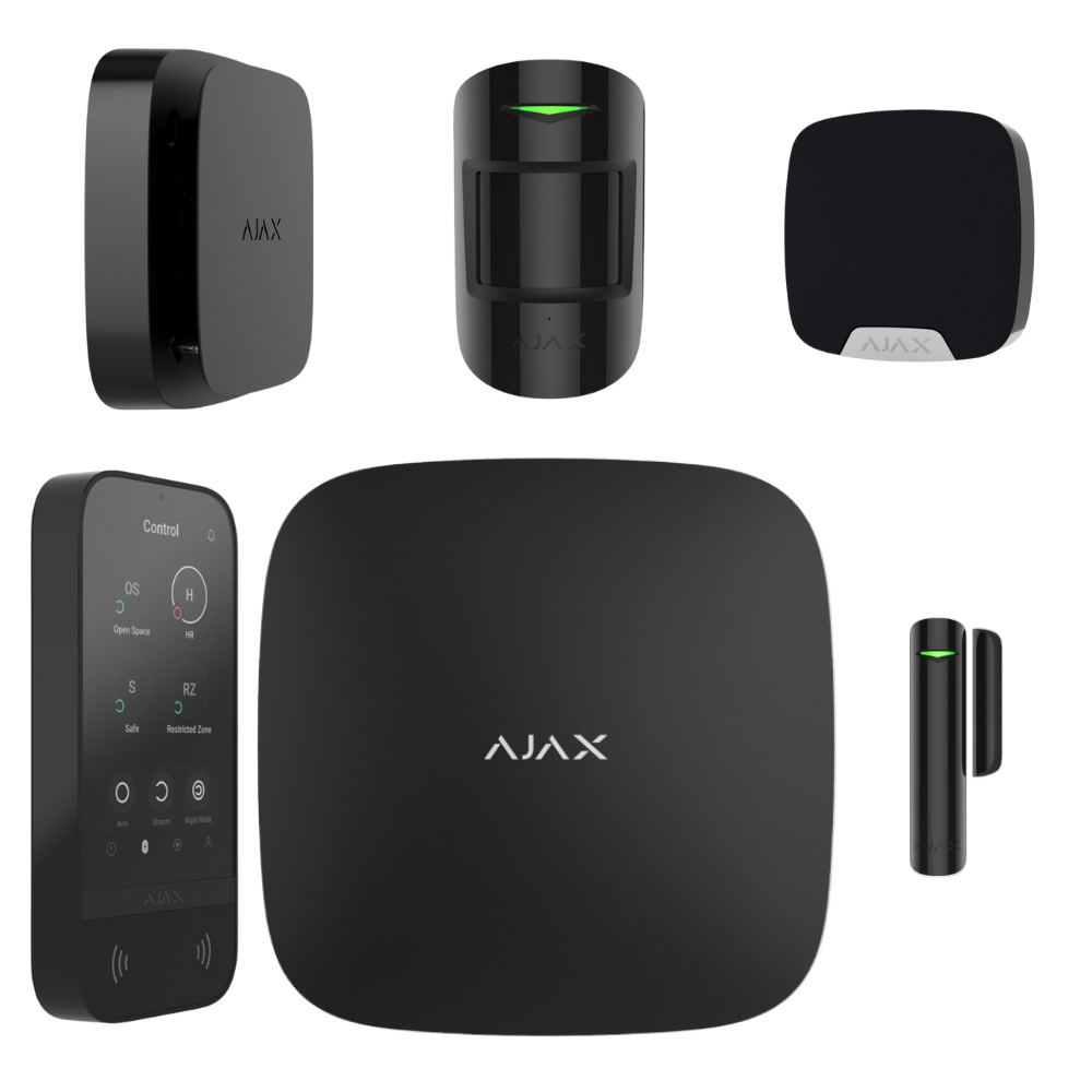 Larmpaket Premium Liten Svart 6-delar (4G & LAN)