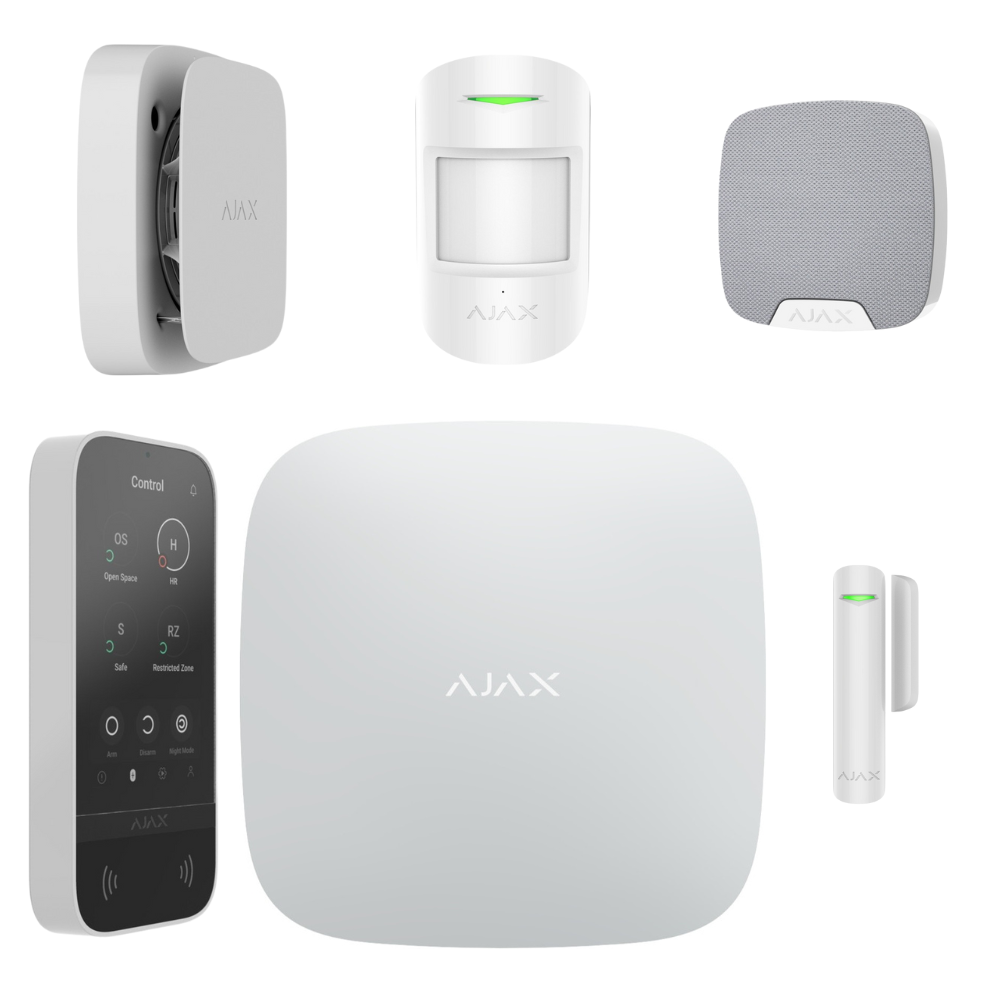 Larmpaket Premium Liten Vit 6-delar (4G & LAN)