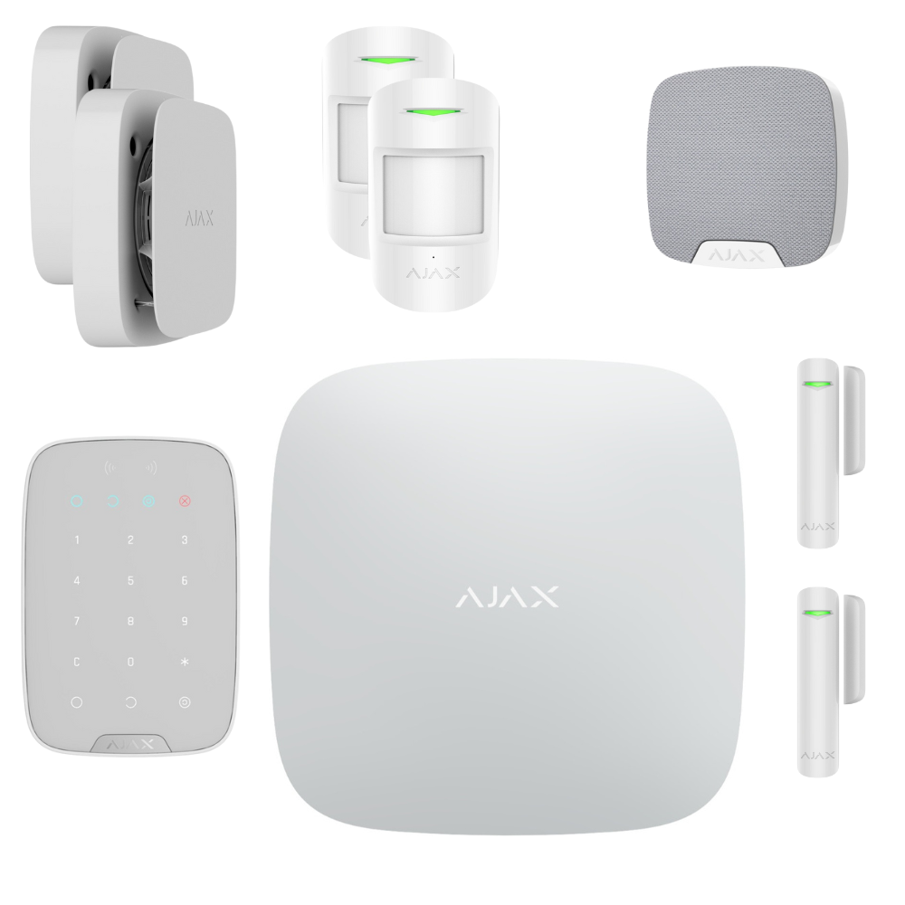 Larmpaket Standard Mellan Vit 9-delar (4G & LAN)