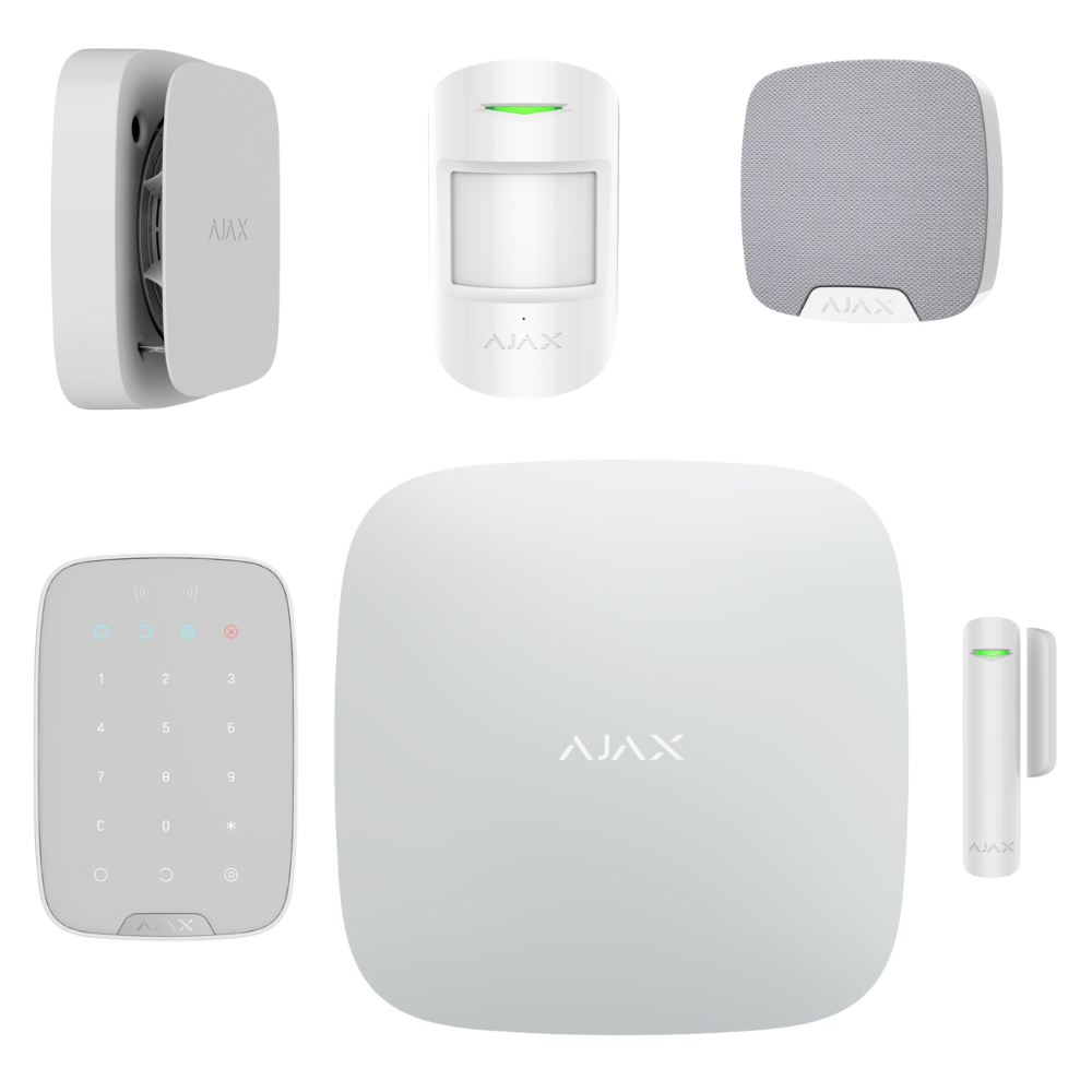 Larmpaket Standard Liten Vit 6-delar (4G & LAN)