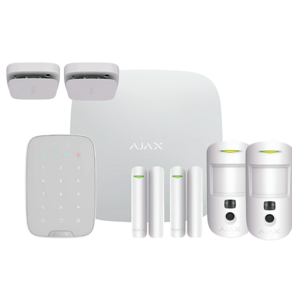 Ajax Startpaket Mellan (Vit) HUB2 Plus